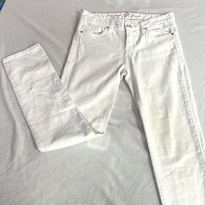 Kate Spade PERRY STREET-PLAY HOOKIE-WHITE JEANS SUPER CUTE! SIZE 27